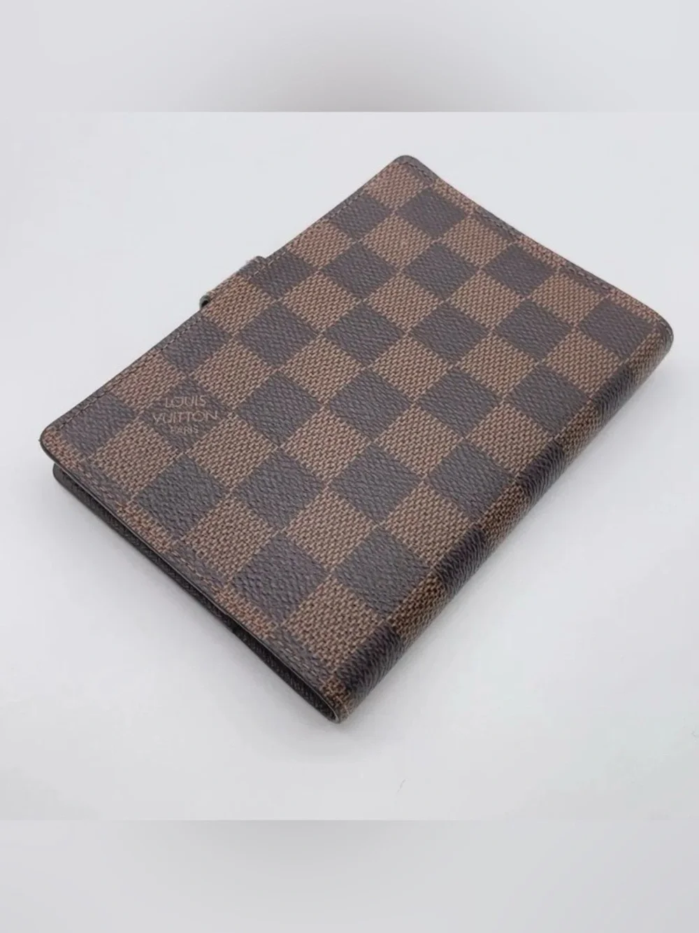 Auth Louis Vuitton Damier Ebene Agenda PM Notebook